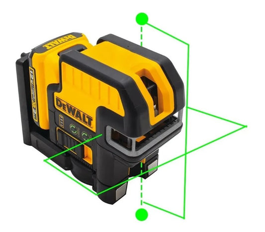 NIVEL LASER CRUZ Y PLOMADA LUZ VERD 12V