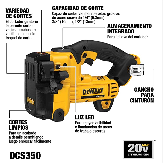 CORTADOR DE VARILLAS ROSCADAS 20V MAX