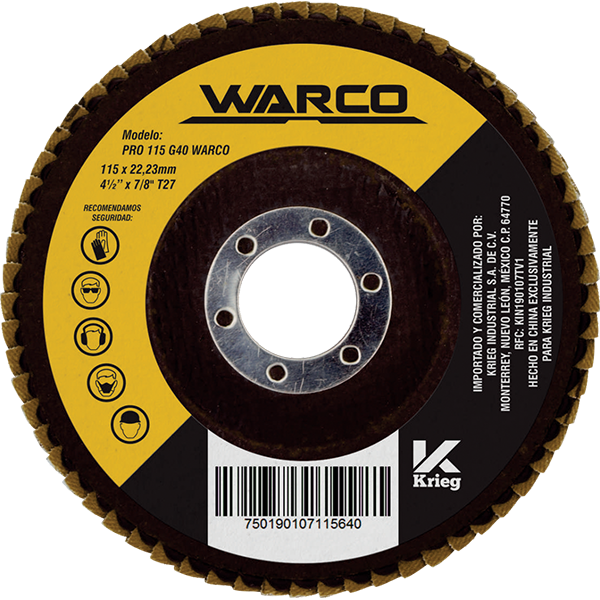 DISCO LAMINADO WARCO 4.5" STD T29 (10 PIEZAS)